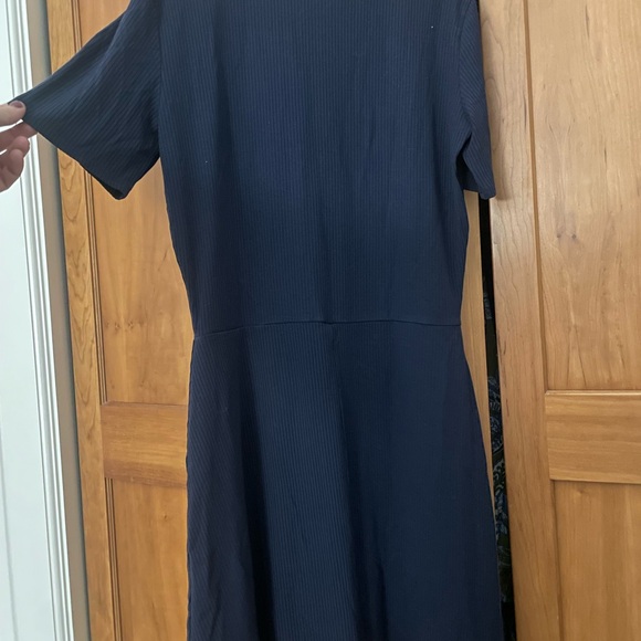 Reformation Navy Blue Ribbed Cardinal Dress - Picture 4 of 4